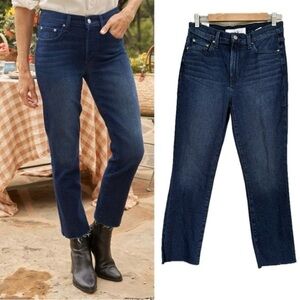 Frank & Eileen NWOT Everyday Cork Rinse Blue Cropped Raw Jeans 27